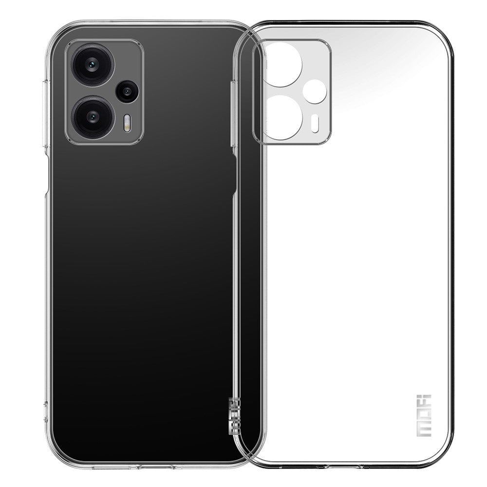 MOFI For Xiaomi Redmi Note 12 Turbo / Poco F5 5G Transparent TPU Protective Case Shockproof Phone Cover