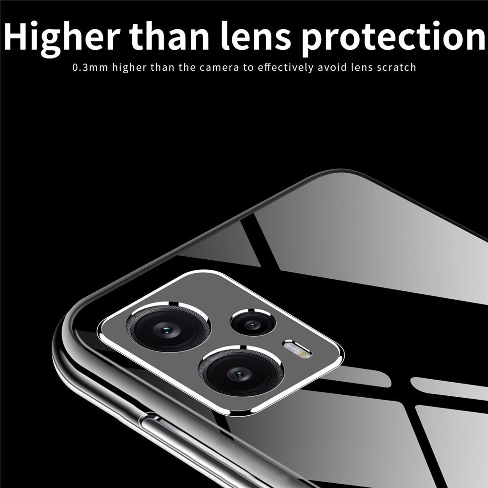 MOFI För Xiaomi Redmi Note 12 Turbo / Poco F5 5G Transparent TPU Skyddsskal Stötsäkert mobilfodral