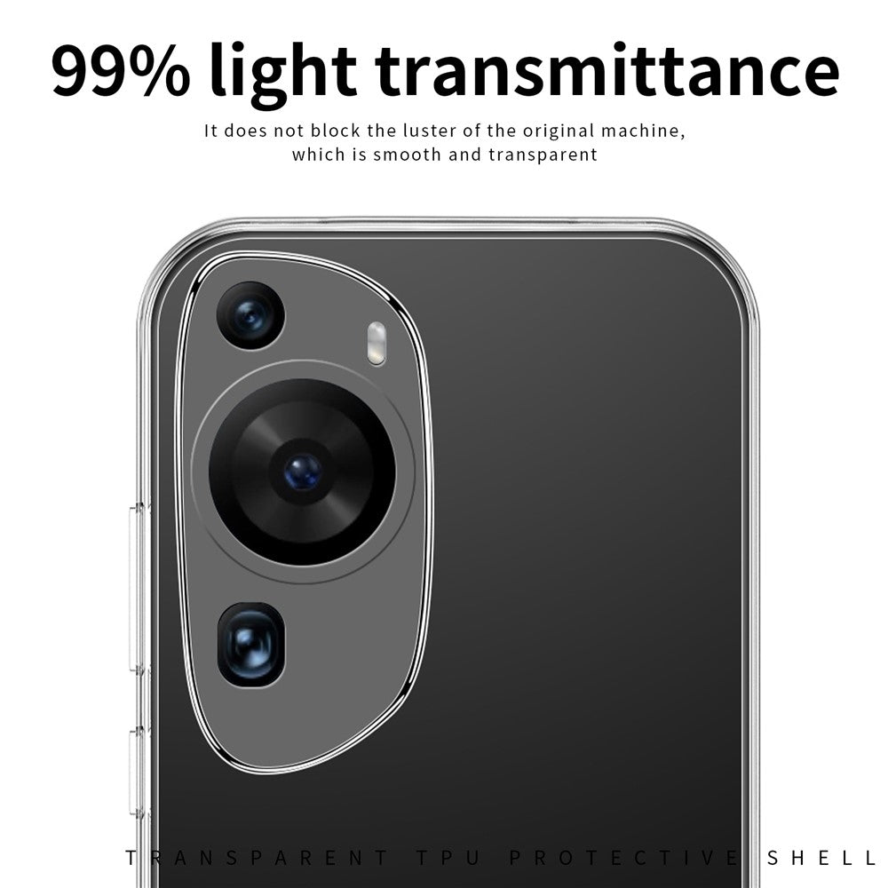 MOFI TPU-skal för Huawei P60 Art Skyddsskal Stoppsäkert Transparent mobilfodral