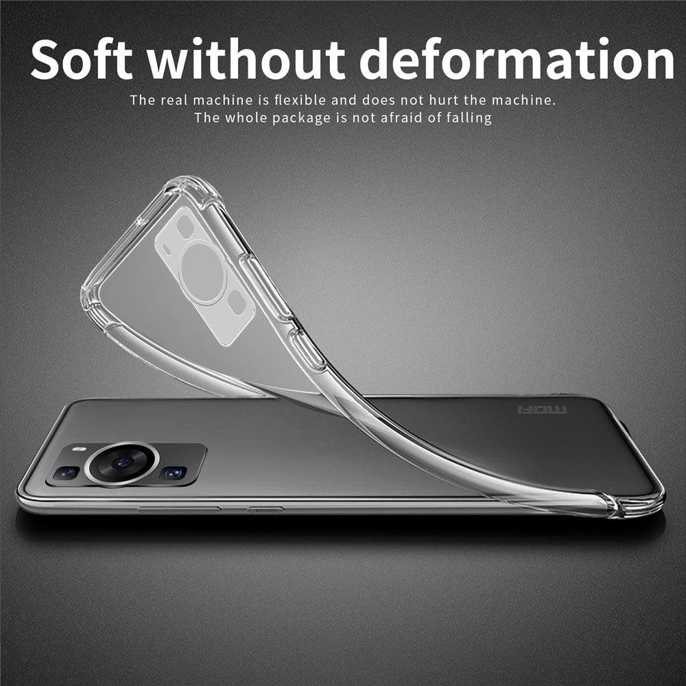 MOFI Transparent TPU-skal för Huawei P60 / P60 Pro Skyddsskal Stoppsäkert mobilfodral