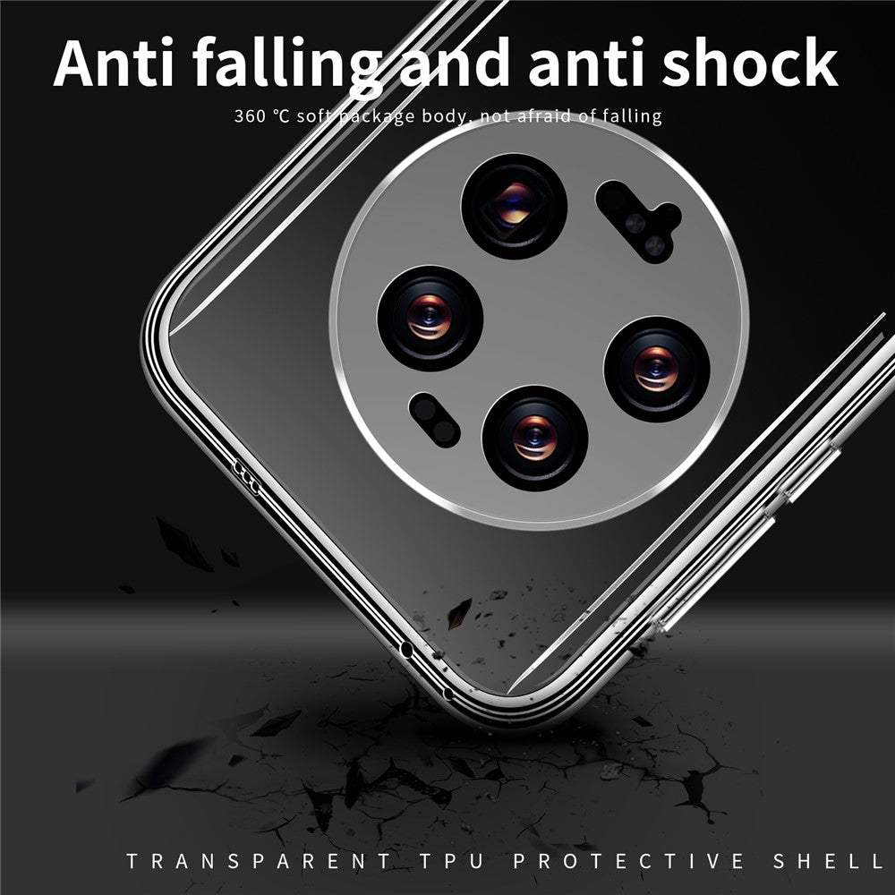 MOFI For Xiaomi 13 Ultra Transparent Phone Case Drop-proof Soft TPU Phone Cover