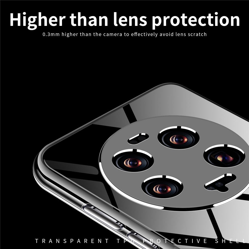MOFI For Xiaomi 13 Ultra Transparent Phone Case Drop-proof Soft TPU Phone Cover