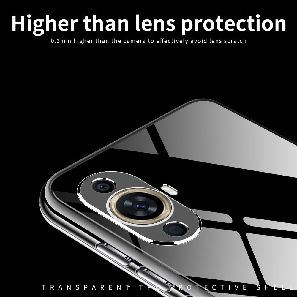 MOFI For Huawei nova 11 / nova 12s 4G / nova 12 Lite 4G Transparent TPU Case Scratch-resistant Cell Phone Cover