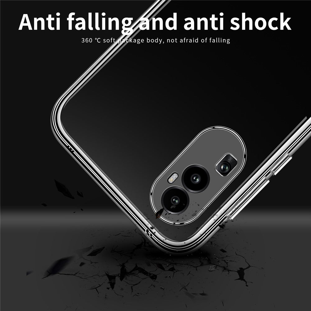 MOFI For Oppo Reno10 Pro+ 5G Phone TPU Case Anti-scratch Transparent Cell Phone Cover