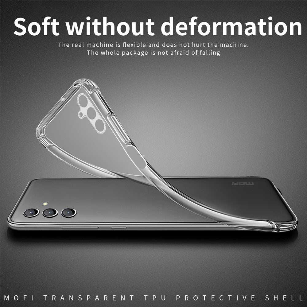 MOFI För Samsung Galaxy M54 5G / F54 5G TPU mobilskal Transparent Reptåligt Mobilskal