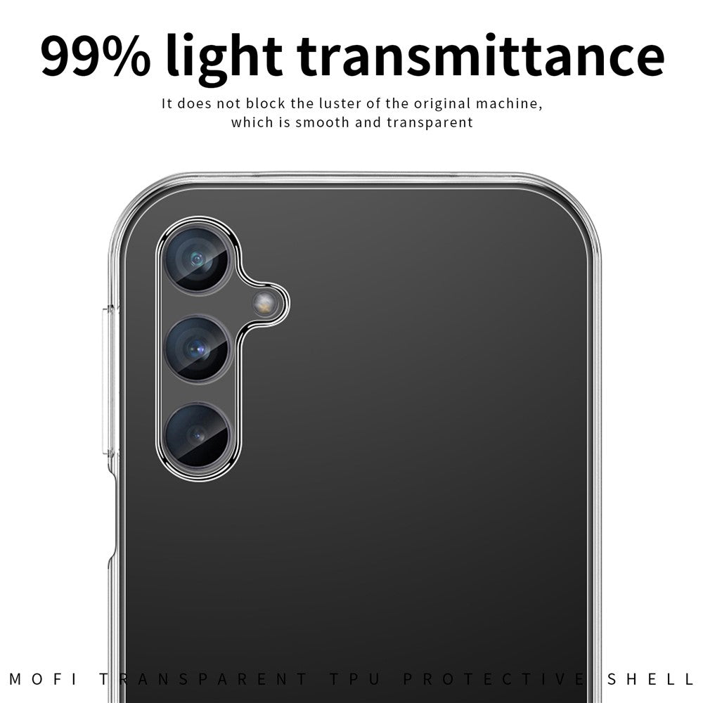 MOFI För Samsung Galaxy M54 5G / F54 5G TPU mobilskal Transparent Reptåligt Mobilskal