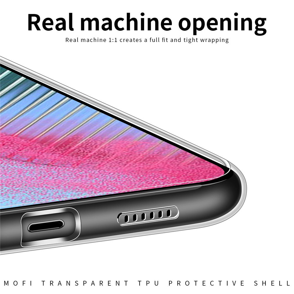 MOFI För Samsung Galaxy M54 5G / F54 5G TPU mobilskal Transparent Reptåligt Mobilskal