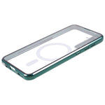 Samsung Galaxy S21 5G dobbeltsidet beskyttelsescover med magnetisk metalramme, hærdet glasbagside og matteret PC-mobilcover