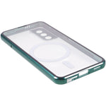 For Samsung Galaxy S21+ 5G Magnetic Phone Case Metal Frame Tempered Glass Back Frosted PC Double-sided Protection Cover