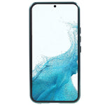 For Samsung Galaxy S22+ 5G Magnetic Metal Frame Phone Case Double Sided Tempered Glass Full Protective Cover with Lock Buckle