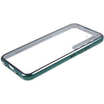 For Samsung Galaxy S22+ 5G Magnetic Metal Frame Phone Case Double Sided Tempered Glass Full Protective Cover with Lock Buckle