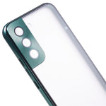 For Samsung Galaxy S21 5G Security Lock Magnetic Phone Case Metal Frame Double Sided Tempered Glass Clear Cover