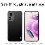 MOFI For Xiaomi Redmi Note 12S 4G Drop-proof Transparent Smartphone Case Soft TPU Phone Cover