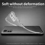 MOFI För Xiaomi Redmi Note 12S 4G Stoppsäkert Transparent Smartphonefodral Mjukt TPU mobilskydd