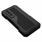 Til Samsung Galaxy Z Fold4 5G Mobilcover i aluminiumslegering + silikone Stødsikkert Støvtæt Beskyttelsescover med støttefod og skærmbeskytter