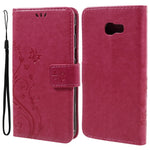 Sommerfugle Blomster Læder Stand Cover med Kortlommer til Samsung Galaxy A5 (2017)