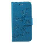 Imprint Butterfly Flower Magnetic Wallet PU Leather Stand Shell for Samsung	Galaxy J3 (2017) EU / Asia Version