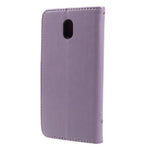 Prægning Sommerfugl Blomst Magnetisk Tegnebog Flip PU Læder Stand Cover til Samsung Galaxy J5 (2017) EU / Asien Version