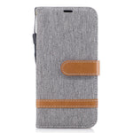 Two-tone Jean Cloth PU-Læder Pung Stativ Etui til Samsung Galaxy J5 (2017) J530 EU-version