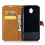 Two-tone Jean Cloth PU-Læder Pung Stativ Etui til Samsung Galaxy J5 (2017) J530 EU-version