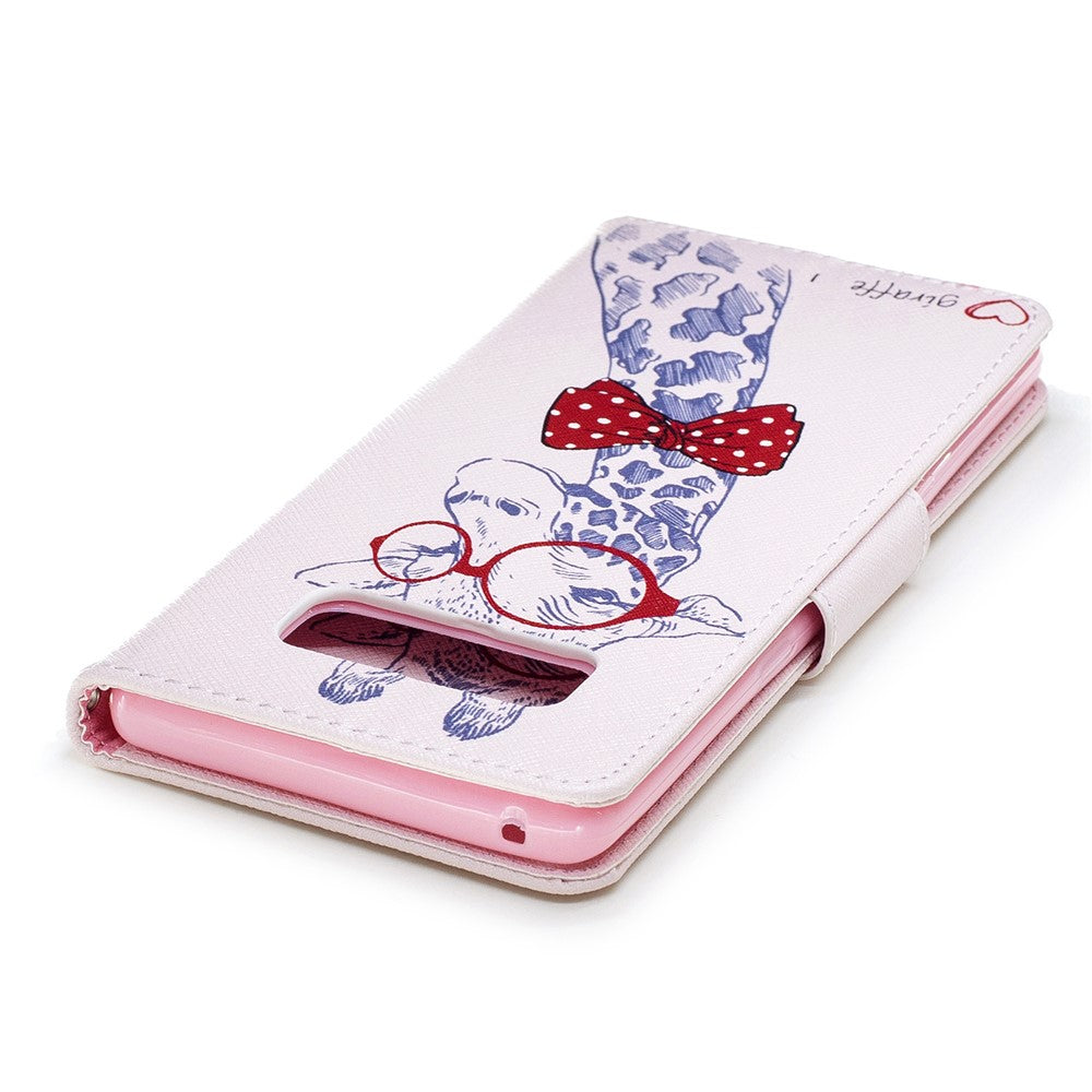 Pattern Printing PU Leather Wallet Stand Phone Accessory Case for Samsung Galaxy Note 8