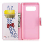 Pattern Printing PU Leather Wallet Stand Phone Accessory Case for Samsung Galaxy Note 8
