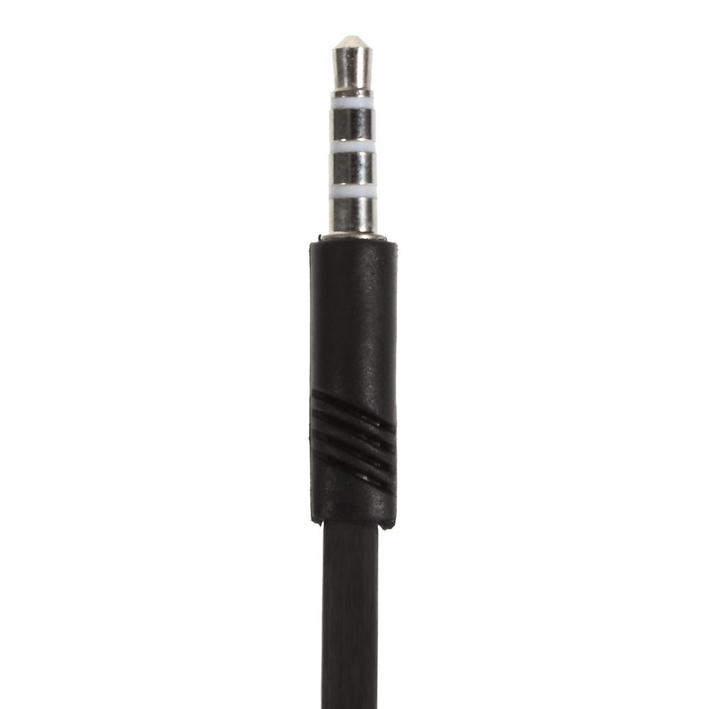LANGSDOM JM26 3.5mm Flat In-ear Stereo Earphone Headset with Mic for iPhone Samsung HTC