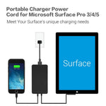 15V 4A Power Charger Adapter for Microsoft Pro 5/4/3, Surface Book 2017/1706/1800/1735/1736