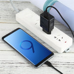 LZ-728 Quick Charger 18W [EU Plug] Travel Charger + USB to Type-C Data Cable, Length: 1m