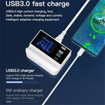 WIN HOW SOLUTION YC-CDA26D Quick Charge 3.0 USB +PD 20W Type-C hurtigopladningsstation 4-ports oplader [CE-certificeret]