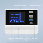 WIN HOW SOLUTION YC-CDA26D Quick Charge 3.0 USB +PD 20W Type-C hurtigopladningsstation 4-ports oplader [CE-certificeret]