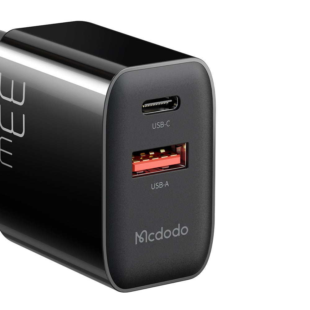 MCDODO CH-0921 MDD PD33W USB-A + Type-C Dobbelt Udgang Hurtig Oplader Mobiltelefon Oplader