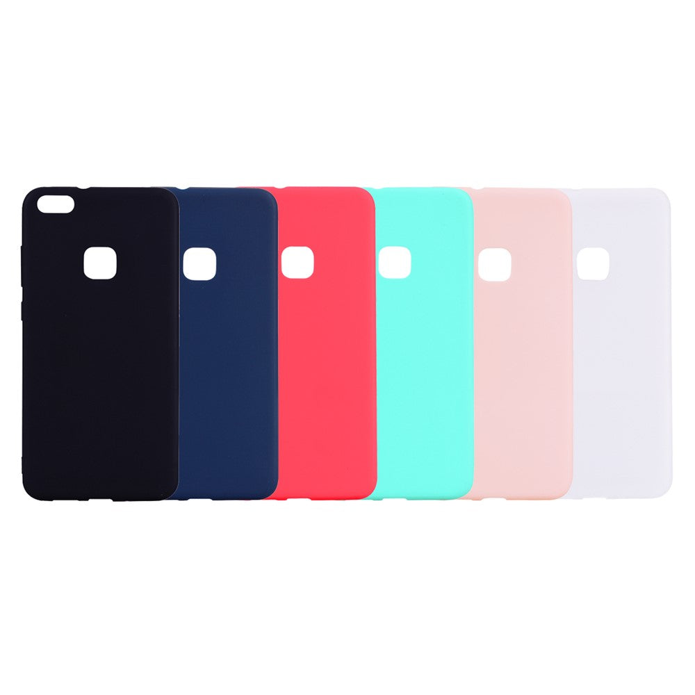 Huawei P10 Lite Frostat Anti-fingeravtrycksskyddande mjukt TPU-mobilskal