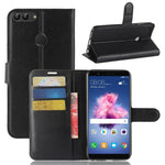 Litchi Skin PU Leather Wallet Stand Phone Shell for Huawei P Smart / Enjoy 7S