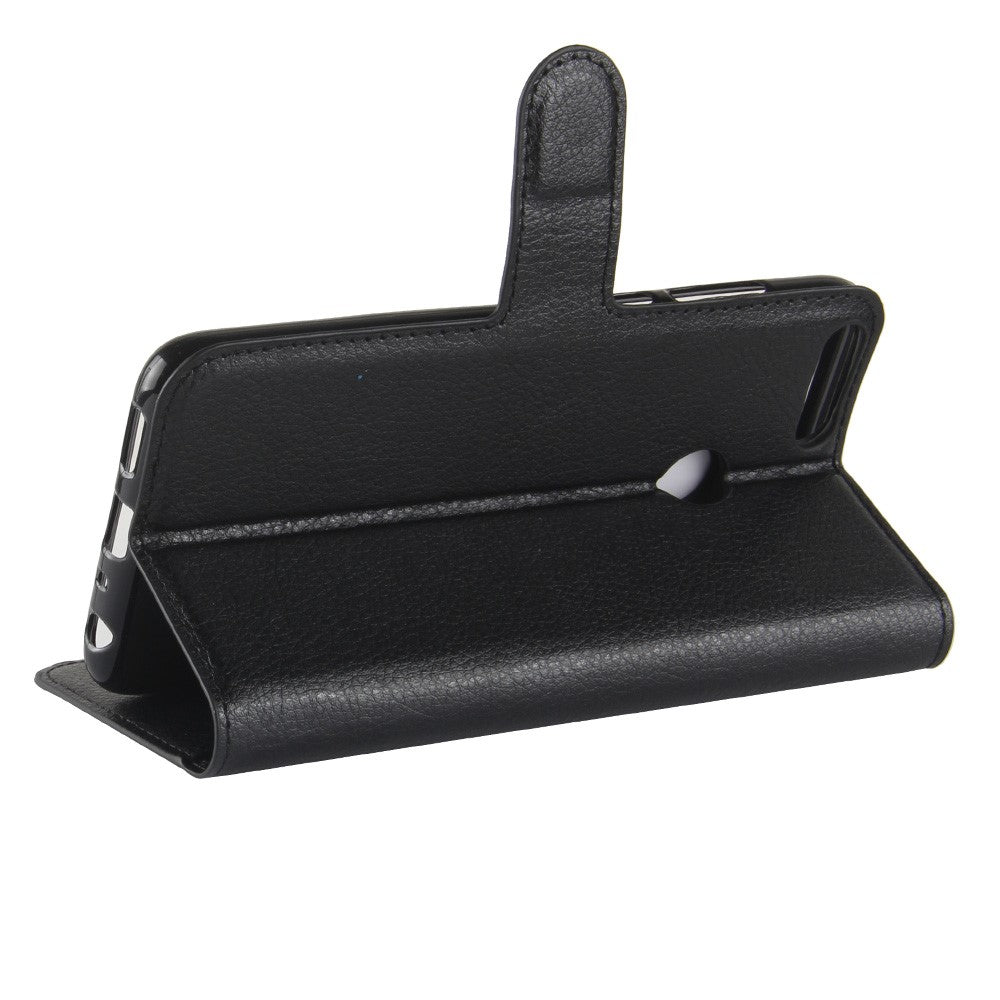 Litchi Skin PU Leather Wallet Stand Phone Shell for Huawei P Smart / Enjoy 7S