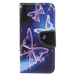 Pattern Printing Cross Grain Wallet Stand Leather Flip Cover for Huawei P Smart / Enjoy 7S
