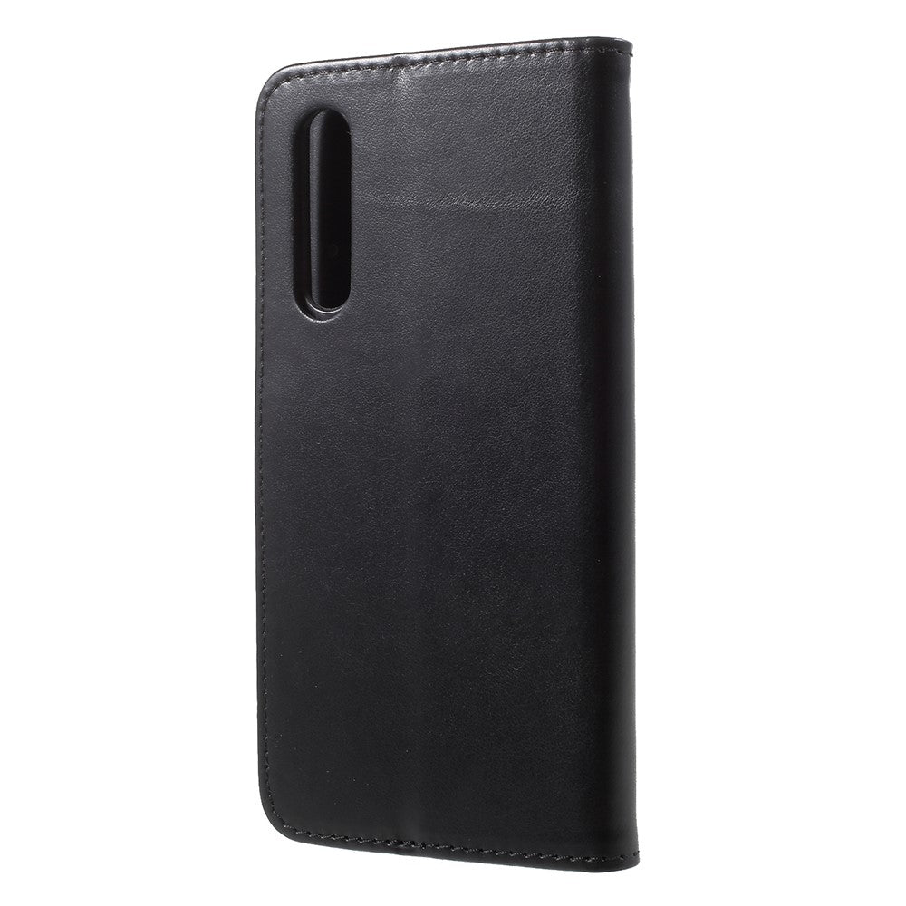 Läderfodral med fjärilsmotiv och blommotiv för Huawei P20 Pro