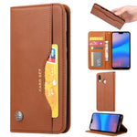 Auto-absorbed Leather Wallet Mobile Shell Case for Huawei P20 Lite / Nova 3e