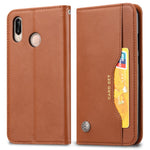Auto-absorbed Leather Wallet Mobile Shell Case for Huawei P20 Lite / Nova 3e