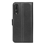 Huawei P20 Litchy Texture Plånboksfodral i Läder med mobiltillbehör