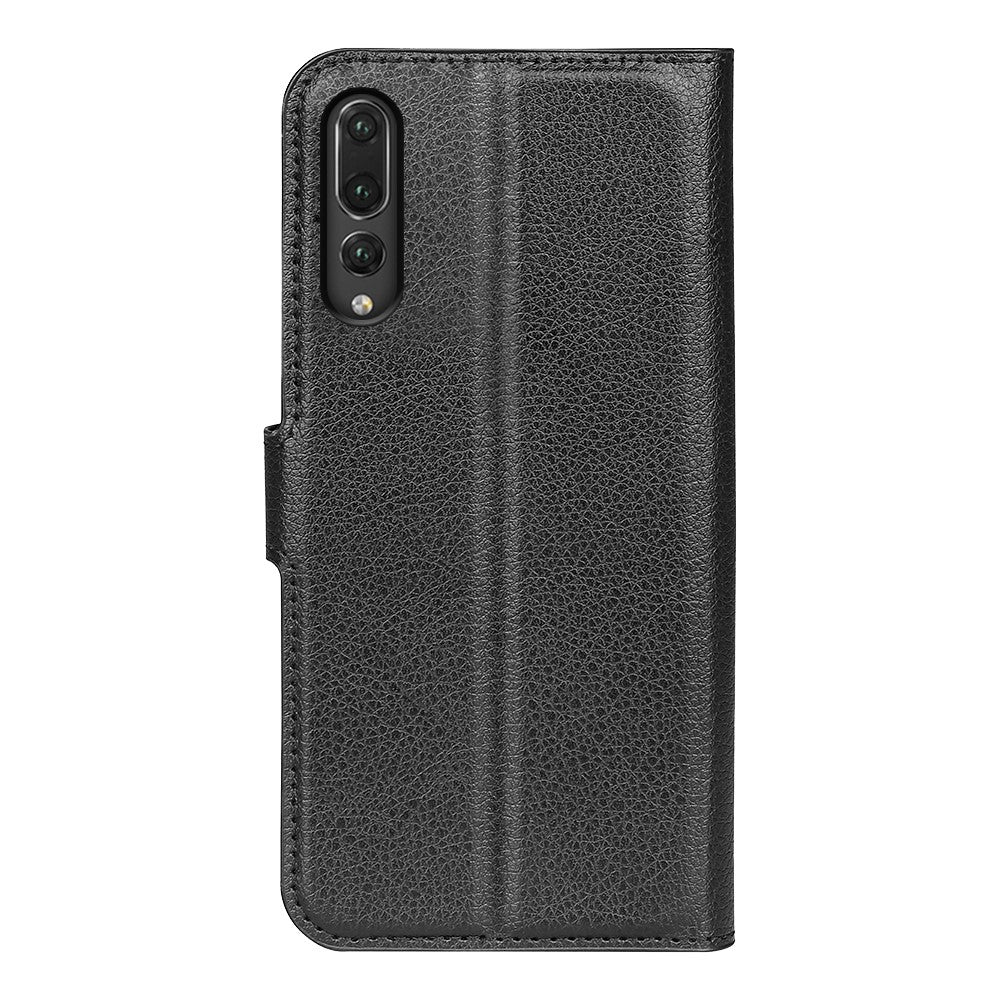 Huawei P20 Litchy Texture Plånboksfodral i Läder med mobiltillbehör