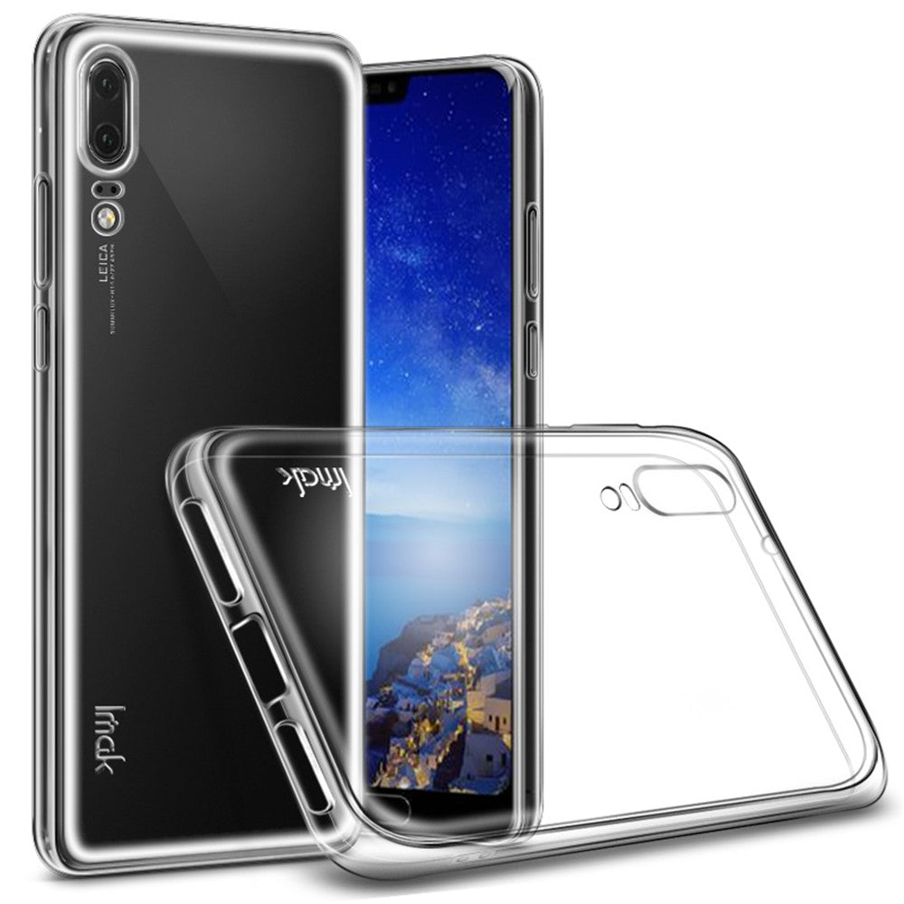 IMAK Stealth-skal med genomskinligt 0,7 mm TPU-bakstycke + skärmskydd för Huawei P20