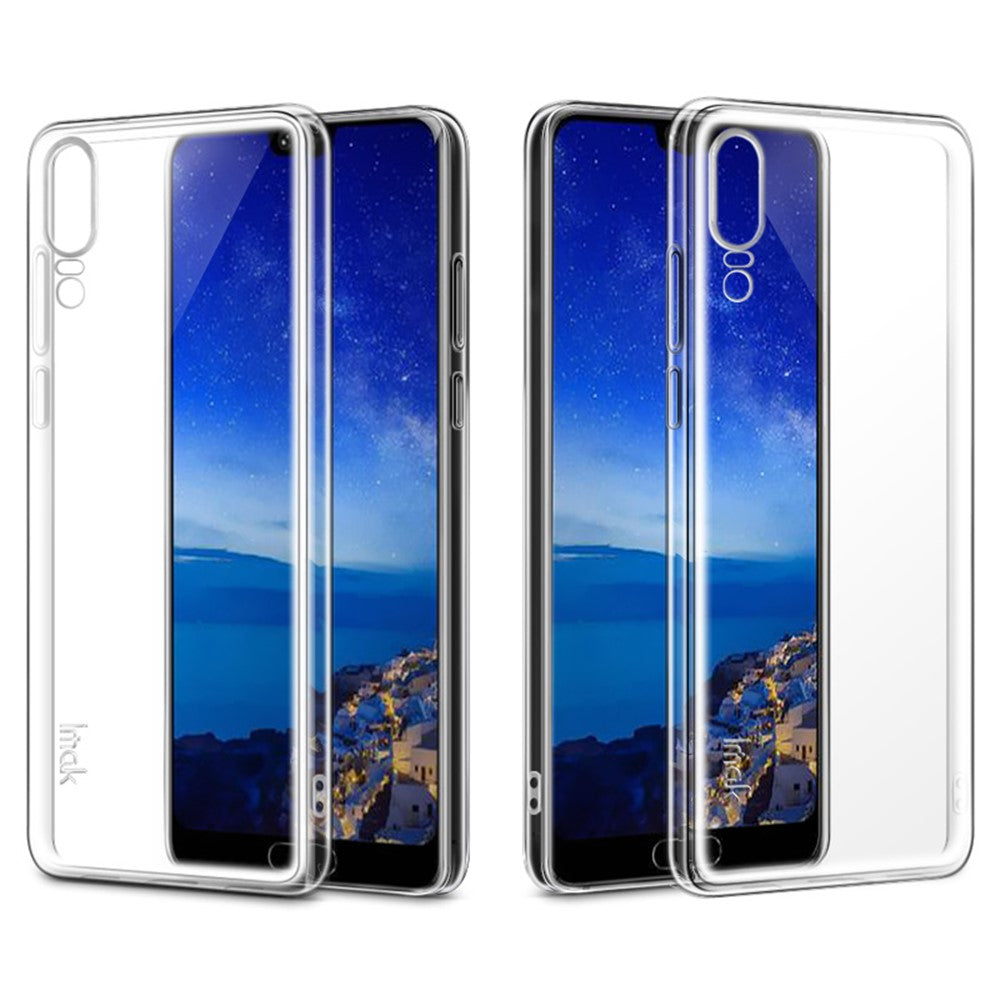 IMAK Stealth-skal med genomskinligt 0,7 mm TPU-bakstycke + skärmskydd för Huawei P20