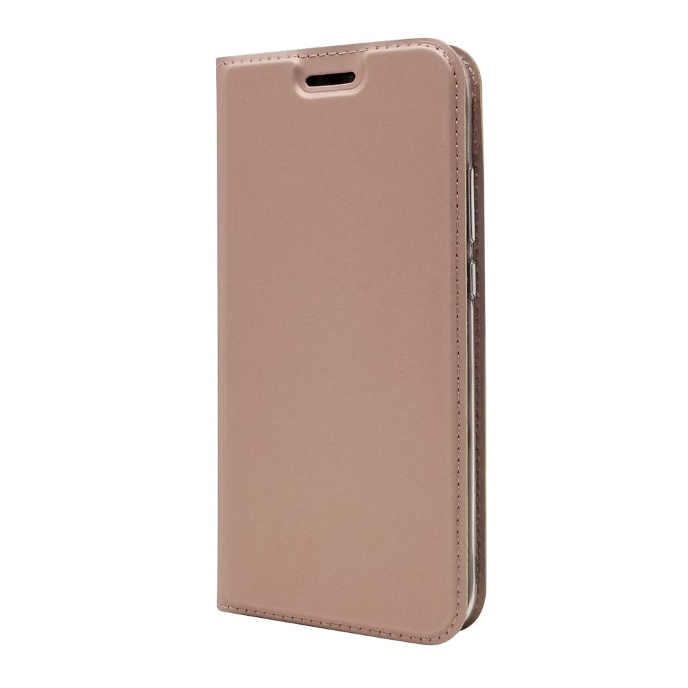Självabsorberande stativ i läder med korthållare för mobilmobil till Huawei P20 Lite / Nova 3e
