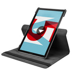 Litchi Grain Leather Stand Tablet Case for Huawei Mediapad M5 10 / M5 10 (Pro) with Elastic Band