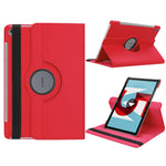 Litchi Grain Leather Stand Tablet Case for Huawei Mediapad M5 10 / M5 10 (Pro) with Elastic Band
