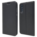 Magnetic Adsorption Leather Stand Phone Casing with Card Slot for Huawei P20 Pro
