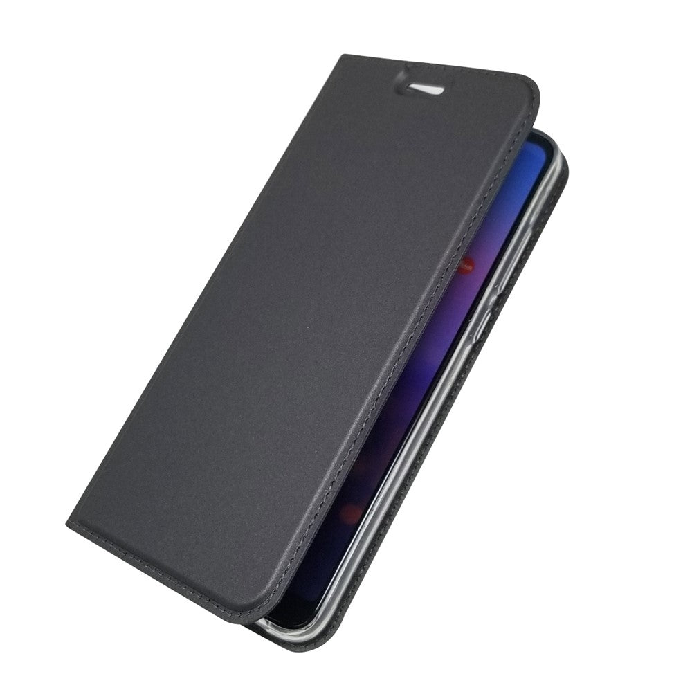 Magnetic Adsorption Leather Stand Phone Casing with Card Slot for Huawei P20 Pro
