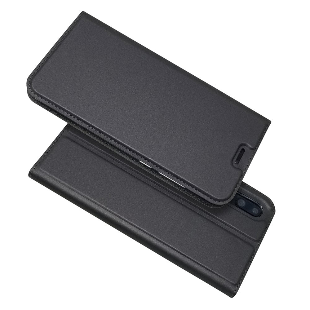 Magnetic Adsorption Leather Stand Phone Casing with Card Slot for Huawei P20 Pro