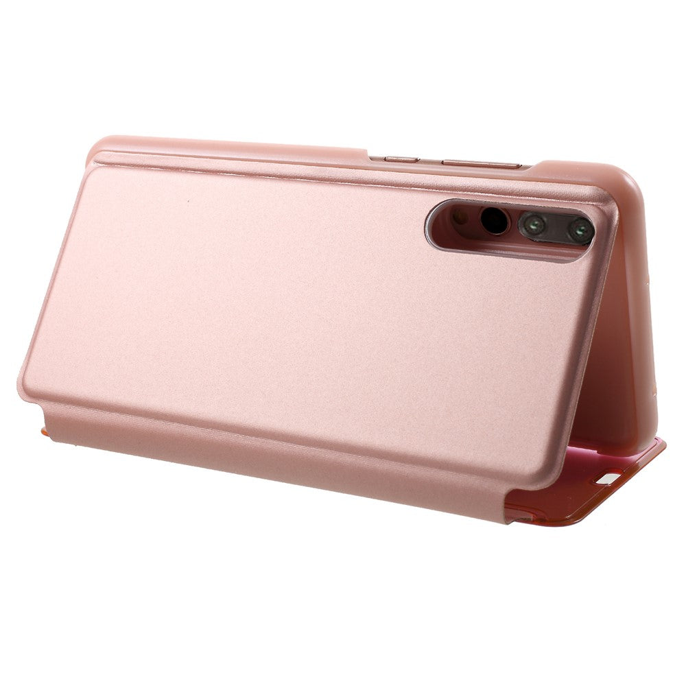 Huawei P20 Pro Flip Läderfodral med Stativ Helkroppsskyddande mobilskal